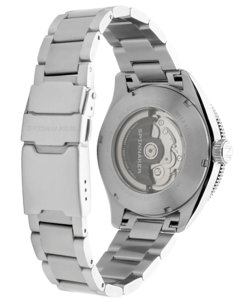 Spinnaker Men's Croft 42 Skeleton Automatic Solid Stainless Steel Bracelet Watch