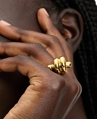 kate spade new york Gold-Tone Knot Statement Ring