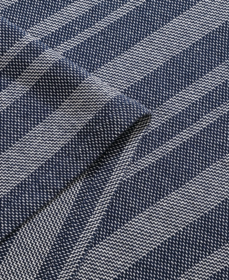 Tommy Hilfiger Harbor Stripe Cotton Yarn Dyed Blanket, Full/Queen