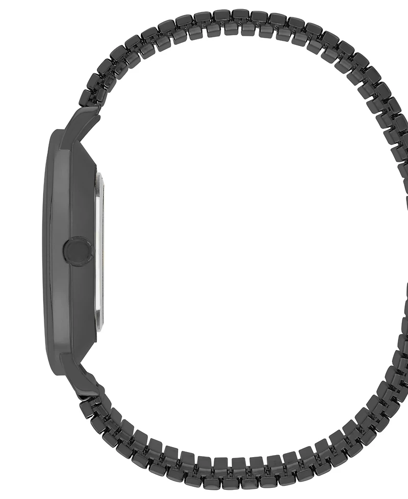 London Fog Unisex Baldwin Black Link Alloy Watch, 37mm