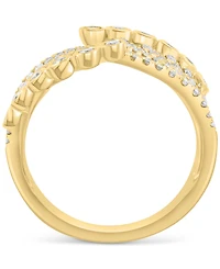 Effy Diamond Curved Multirow Statement Ring (3/4 ct. t.w.) in 14k Gold