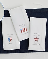 Tableau Cuties Americana Set of 4 Napkins, 8.25" x 8.25"