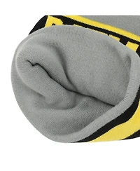Dc Comics Men's Batman Logo Gray Cuff Beanie
