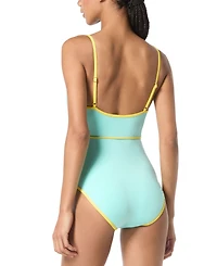 Kate Spade Belted Classic One-Piece Swimsuit