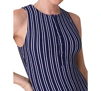 Andie Women's The Malibu Nautical Stripe One-Piece Swimsuit