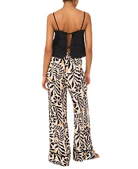 1.state Women's Embroidered Square Neck Sleeveless Blouse