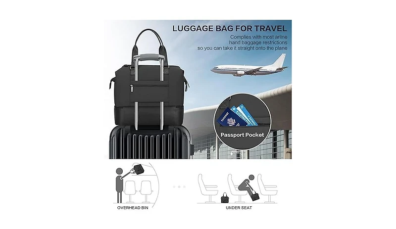 Urtala Weekender Bags for Women Men Travel Duffle Bag with Shoes Compartment Carry On Duffel Overnight Gym Hospital