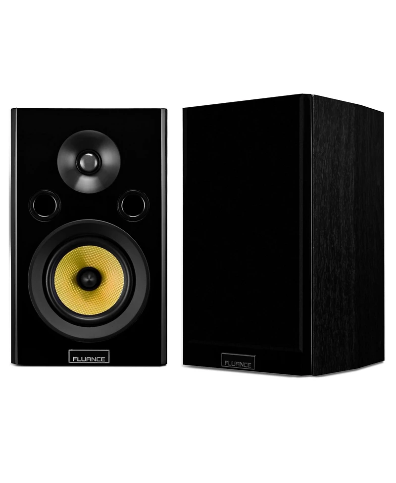 Fluance Signature HiFi Compact Surround Sound Home Theater 5.0 Channel Speaker System including 2-Way Bookshelf, Center and Rear Surro