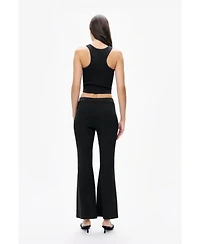 Nocturne Women's Ribbed Flared Pants