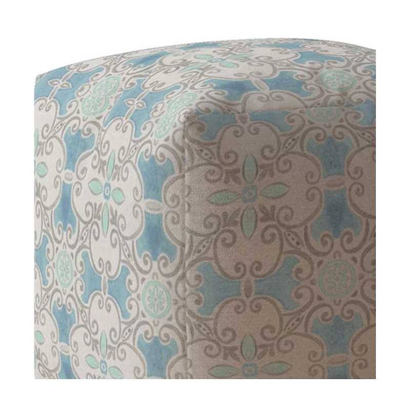 Cotton Ikat Pouf Ottoman – Stylish and Versatile