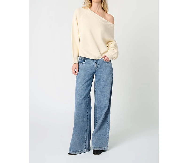 WeWoreWhat Women's Off Shoulder Sweater