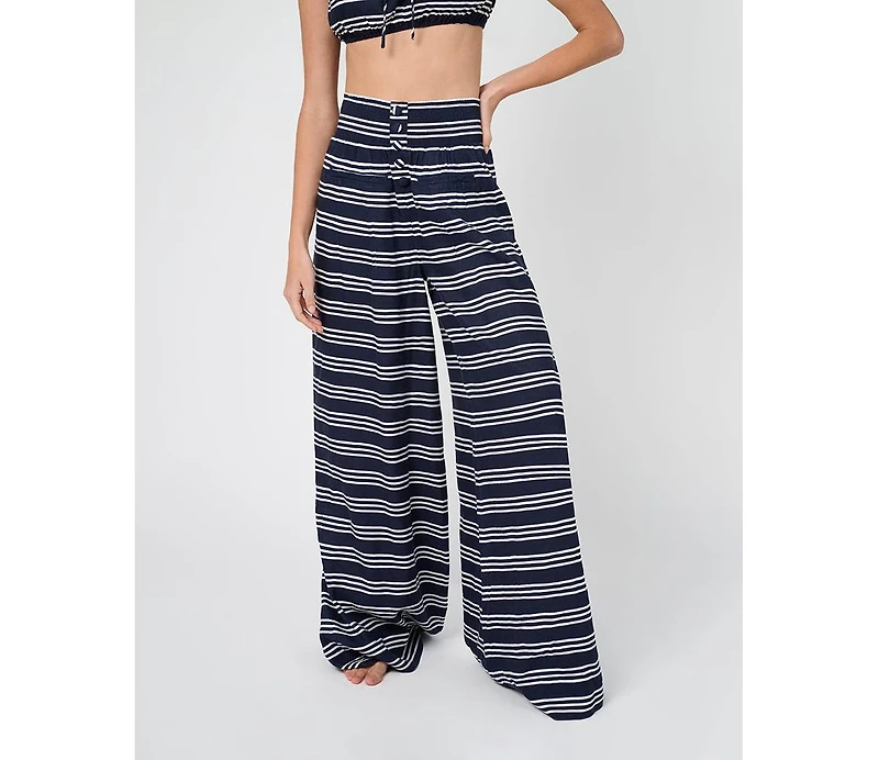 WeWoreWhat Women's Button Front Palazzo Pant