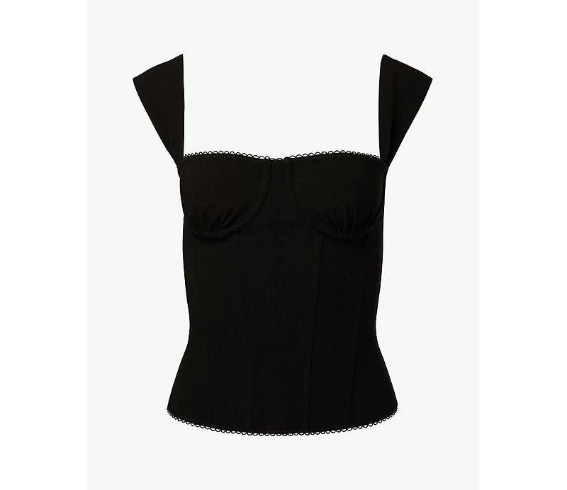 WeWoreWhat Women's Ruched Cup Corset