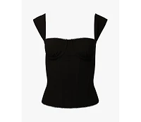 WeWoreWhat Women's Ruched Cup Corset