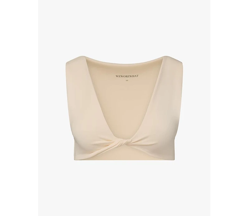 WeWoreWhat Women's Twist Front Bra Top