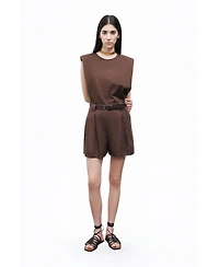 Nocturne Women's Padded Basic T-Shirt