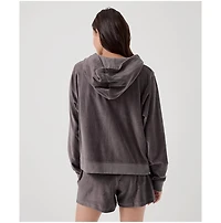 Pact Women's Organic Cotton Velour Zip Hoodie