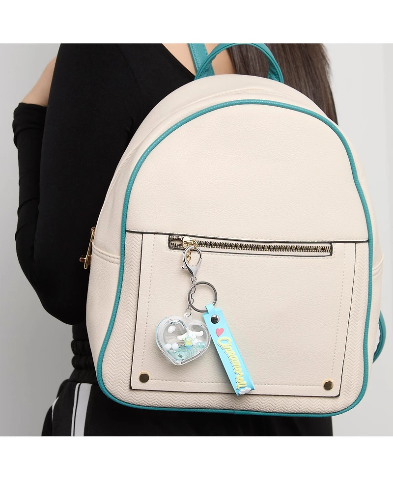 Sally Rose Cinnamoroll Heart Liquid Keychain