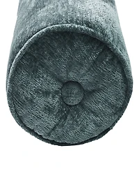 Edie@Home Delmonico Chenille Lumbar Neck Roll Decorative Pillow, 8" x 24"
