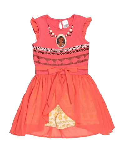 Disney Princess Moana Girls Romper With Skirt Overlay Toddler |Child