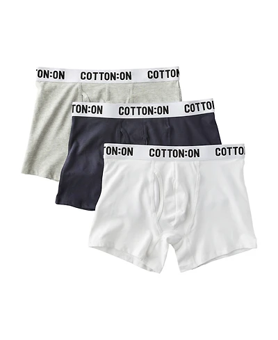 Cotton On Men's 3-Pack Cotton Trunks