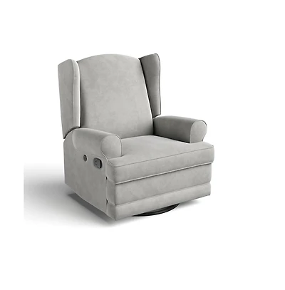 Storkcraft Serenity Wingback Upholstered Recliner Glider