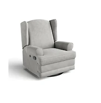 Storkcraft Serenity Wingback Upholstered Recliner Glider