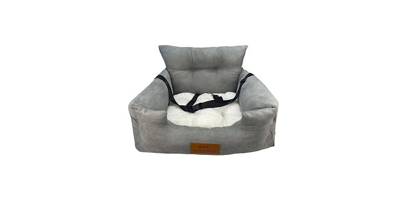 Happycare Tex Suede Fluffy Pet Car Seat