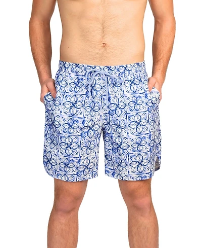 Tailorbyrd Men's Floral Medallion Swim Shorts