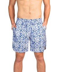 Tailorbyrd Men's Floral Medallion Swim Shorts