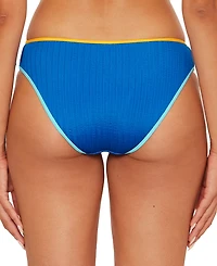 Becca Women's Crinkle Crush Textured Bikini Bottoms