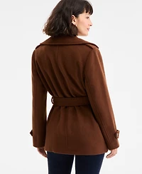 Michael Kors Women's Double-Breasted Belted Wrap Coat, Exclusively at Macy's