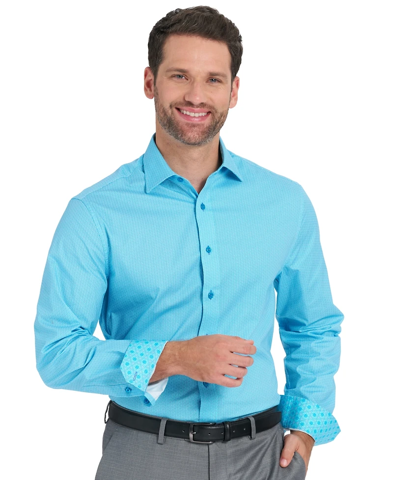 Nick Graham Men's Kaleidoscope Star Dress Shirt