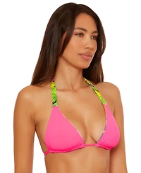Becca Women's Positano Reversible Triangle Bikini Top