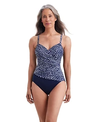 ShapeSolver by Mimi Flamingo Women's Smooth Moves Criss Cross Mio One Piece Swimsuit