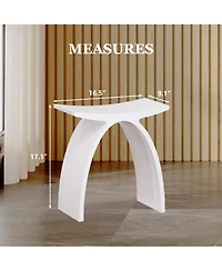 Casainc Freestanding Solid Surface Bathroom Shower Stool