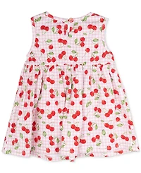 Rare Editions Baby Girls Print Tank Dress with Pockets & Headband, 2 Piece Set