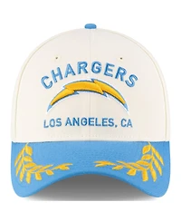 New Era Men's Cream/Powder Blue Los Angeles Chargers 2025 Nfl Draft 39THIRTY Flex Hat