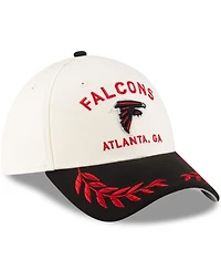 New Era Men's Cream/Black Atlanta Falcons 2025 Nfl Draft 39THIRTY Flex Hat