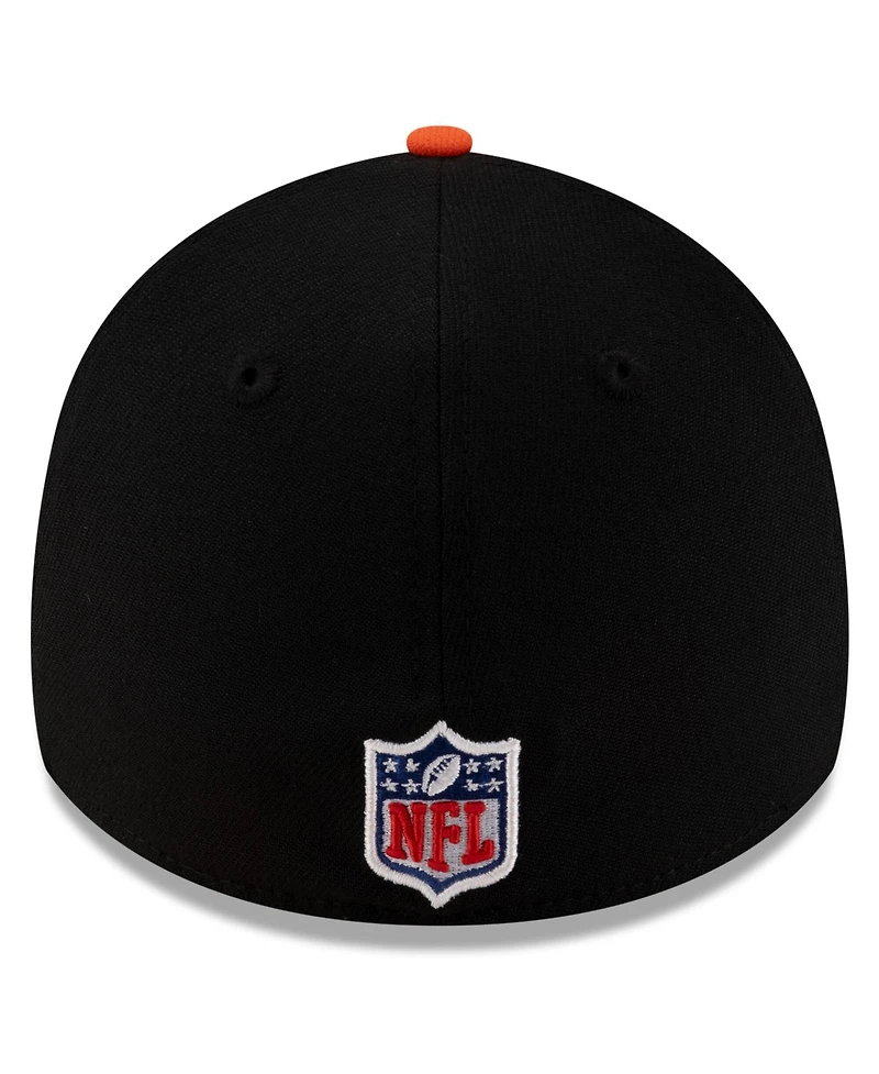 New Era Men's Black/Orange Cleveland Browns 2025 Nfl Draft 39THIRTY Flex Hat