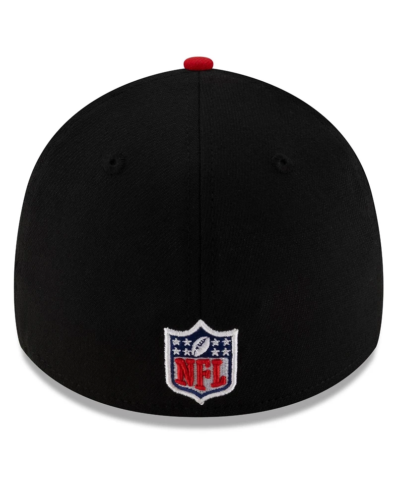 New Era Men's Black/Scarlet San Francisco 49ers 2025 Nfl Draft 39THIRTY Flex Hat