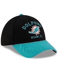 New Era Men's /Aqua Miami Dolphins 2025 Nfl Draft 39THIRTY Flex Hat