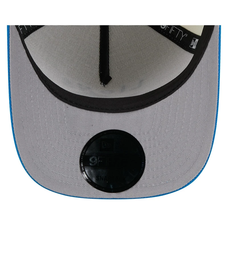 New Era Men's Cream/Blue Detroit Lions 2025 Nfl Draft A-Frame 9FIFTY Snapback Hat