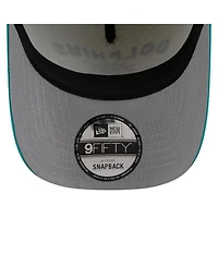 New Era Men's Cream/Aqua Miami Dolphins 2025 Nfl Draft A-Frame 9FIFTY Snapback Hat