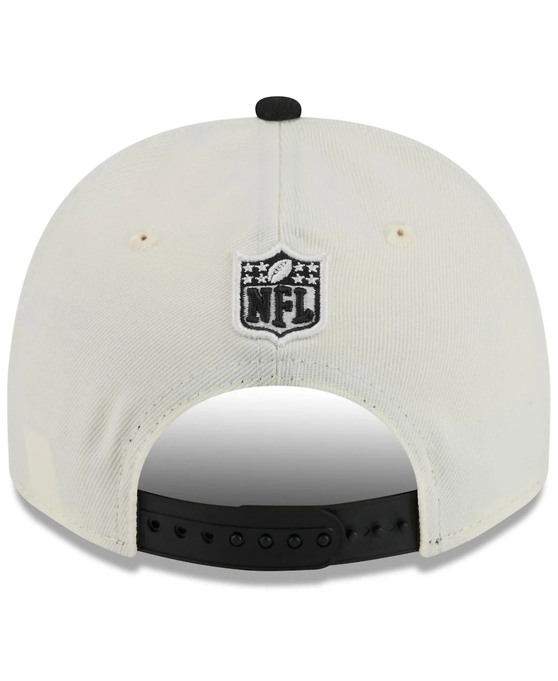New Era Men's Cream/Black Cincinnati Bengals 2025 Nfl Draft A-Frame 9FIFTY Snapback Hat
