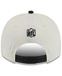 New Era Men's Cream/Black Cincinnati Bengals 2025 Nfl Draft A-Frame 9FIFTY Snapback Hat