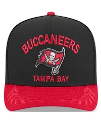 New Era Men's Black/Red Tampa Bay Buccaneers 2025 Nfl Draft A-Frame 9FIFTY Snapback Hat