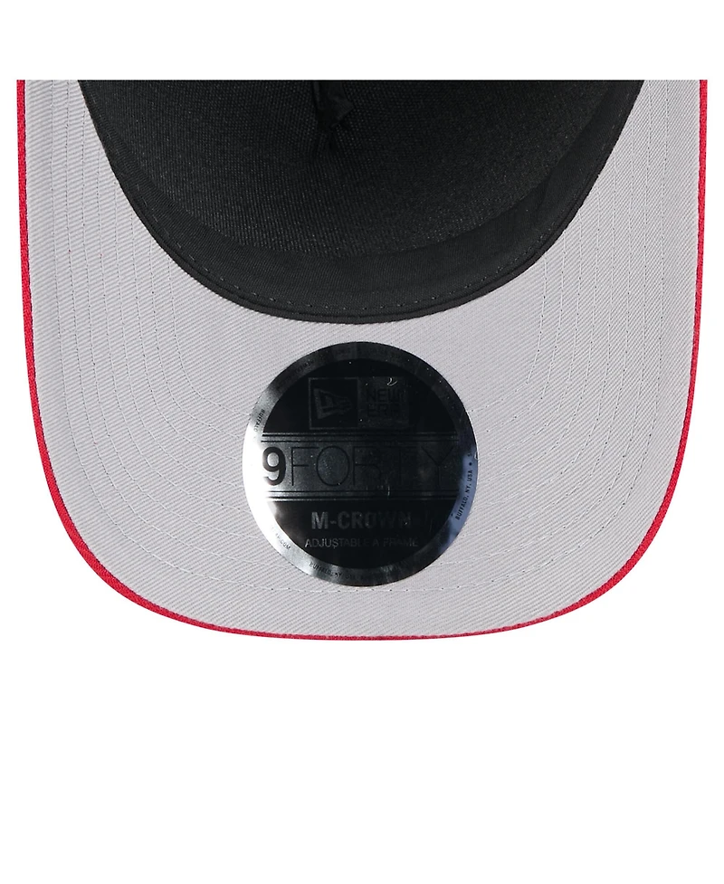 New Era Men's Black/Red Atlanta Falcons 2025 Nfl Draft 9FORTY A-Frame M-Crown Adjustable Hat