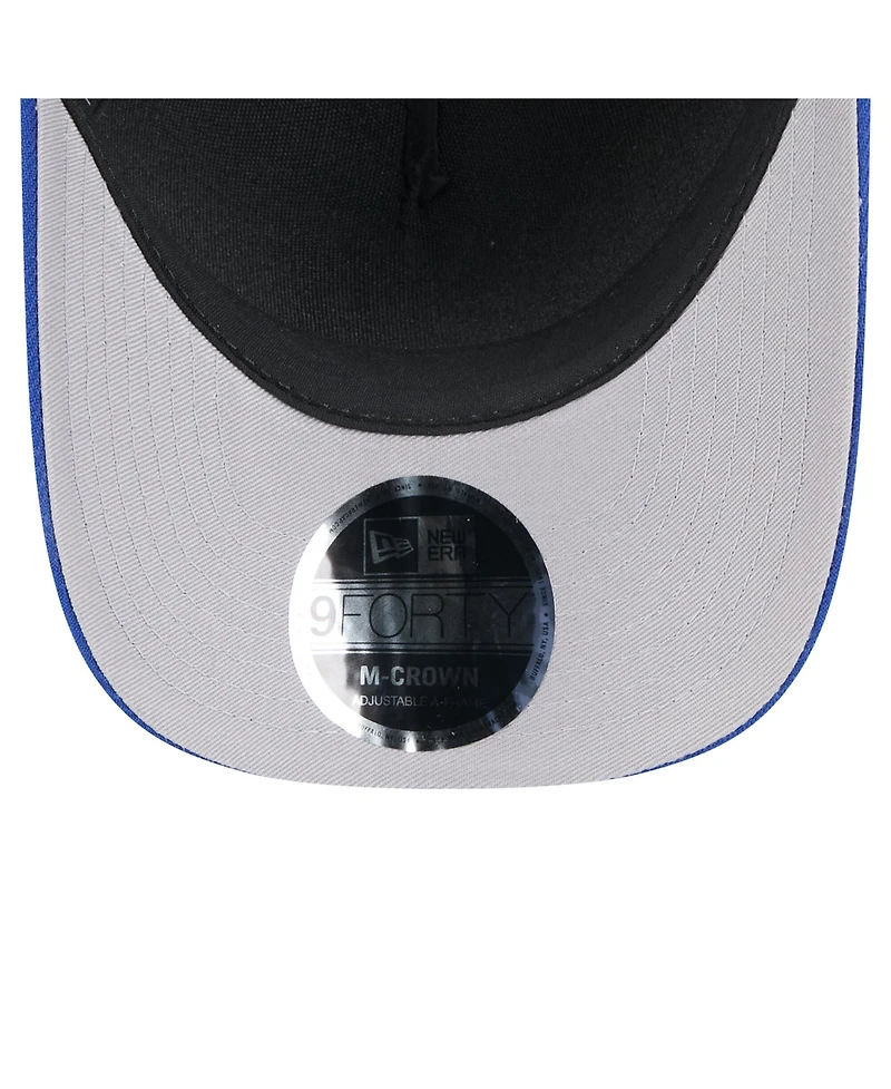 New Era Men's Black/Royal New York Giants 2025 Nfl Draft 9FORTY A-Frame M-Crown Adjustable Hat