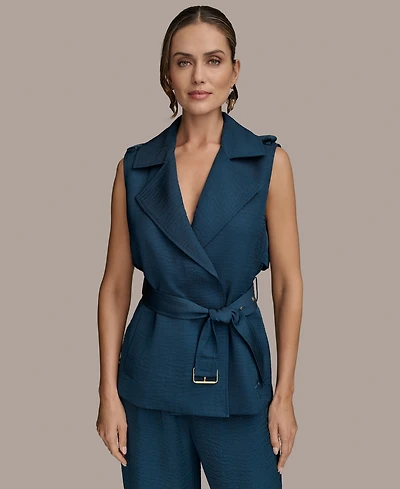 Donna Karan New York Women's Belted Vest